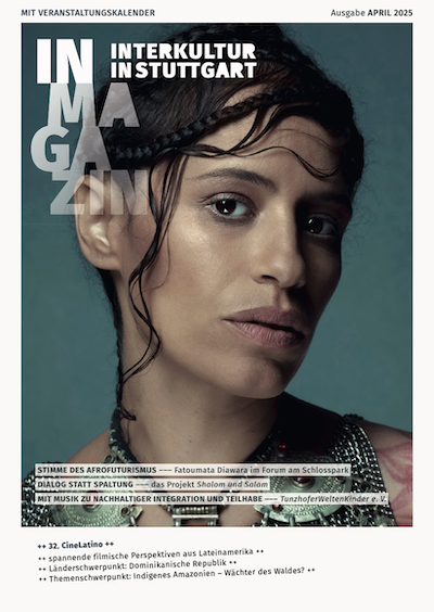 Das Bild zeigt das Cover der April-Ausgabe des IN MAGAZINs.