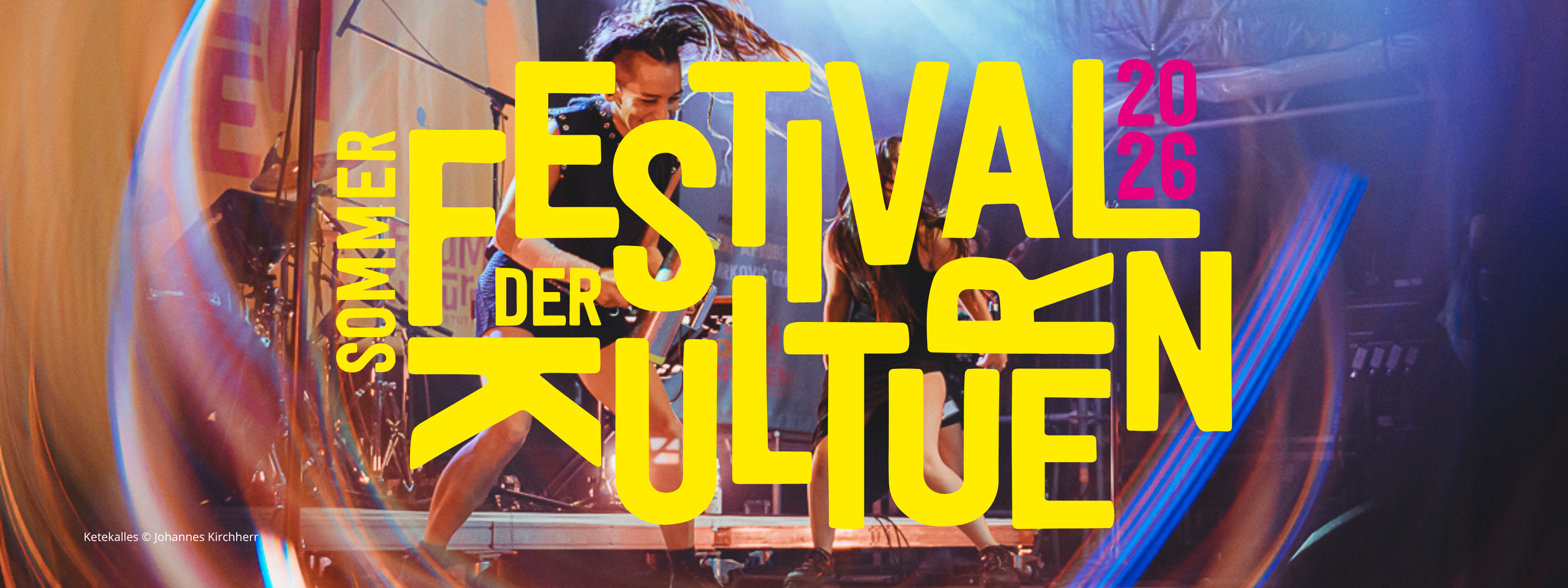 Das Bild zeigt das Key Visual des Sommerfestivals der Kulturen